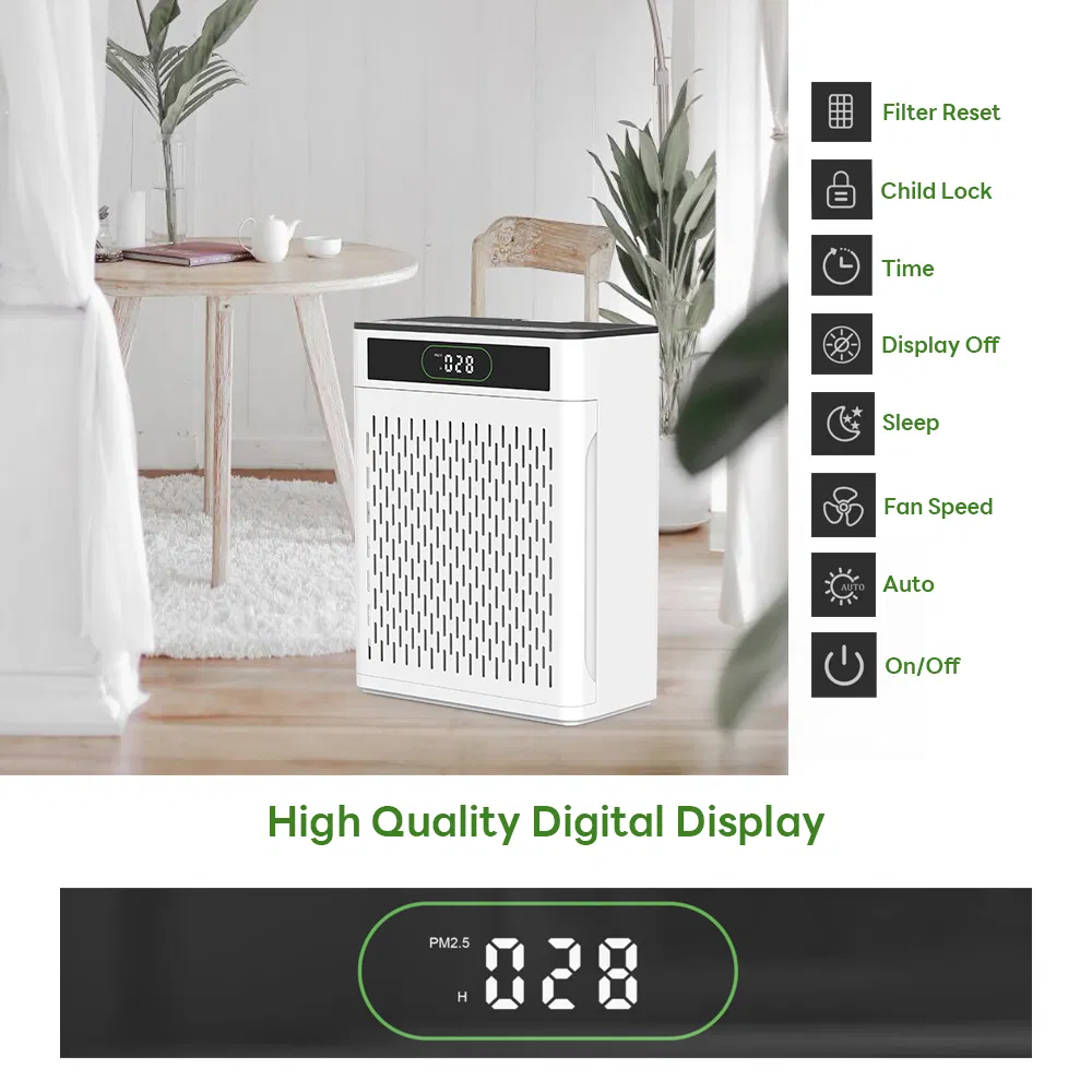 Remove Cat Dog Hair Dander Allergies HEPA 13 Filter Pet Air Purifier