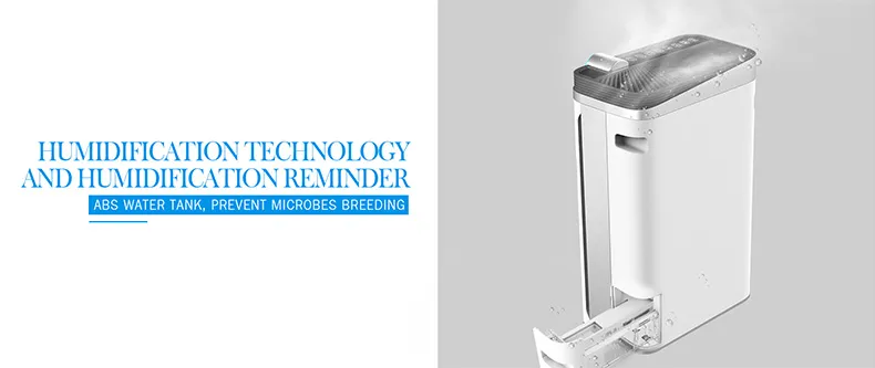 Smart WiFi Air Purifier for Large Place Ionizer for Home Air Cleaner