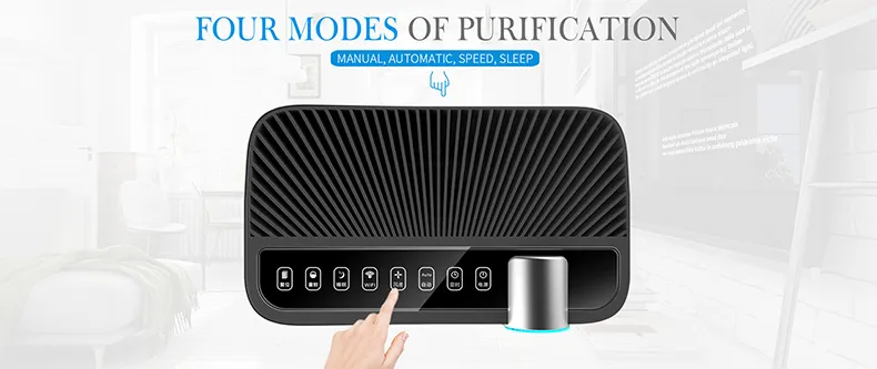 Smart WiFi Air Purifier for Large Place Ionizer for Home Air Cleaner