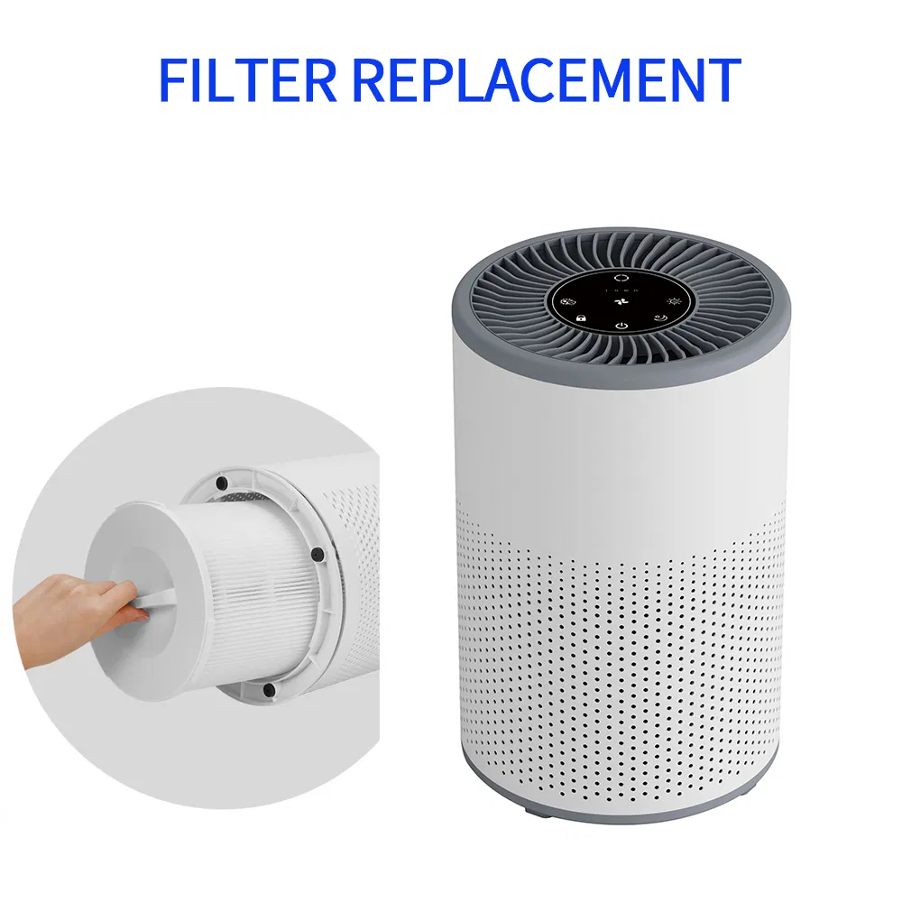 Private Label Home Desktop UVC Air Purifier with HEPA Filter