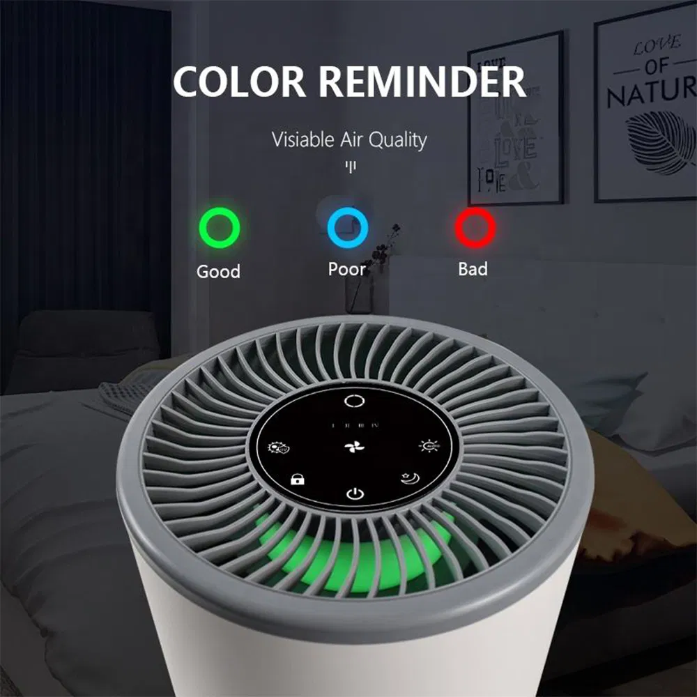 Private Label Home Desktop UVC Air Purifier with HEPA Filter