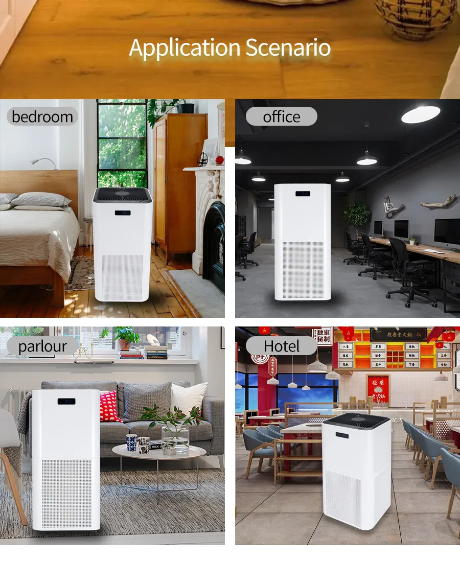 New Room Floor Standing HEPA Filter Cadr Dust Cleaner Air Purifier