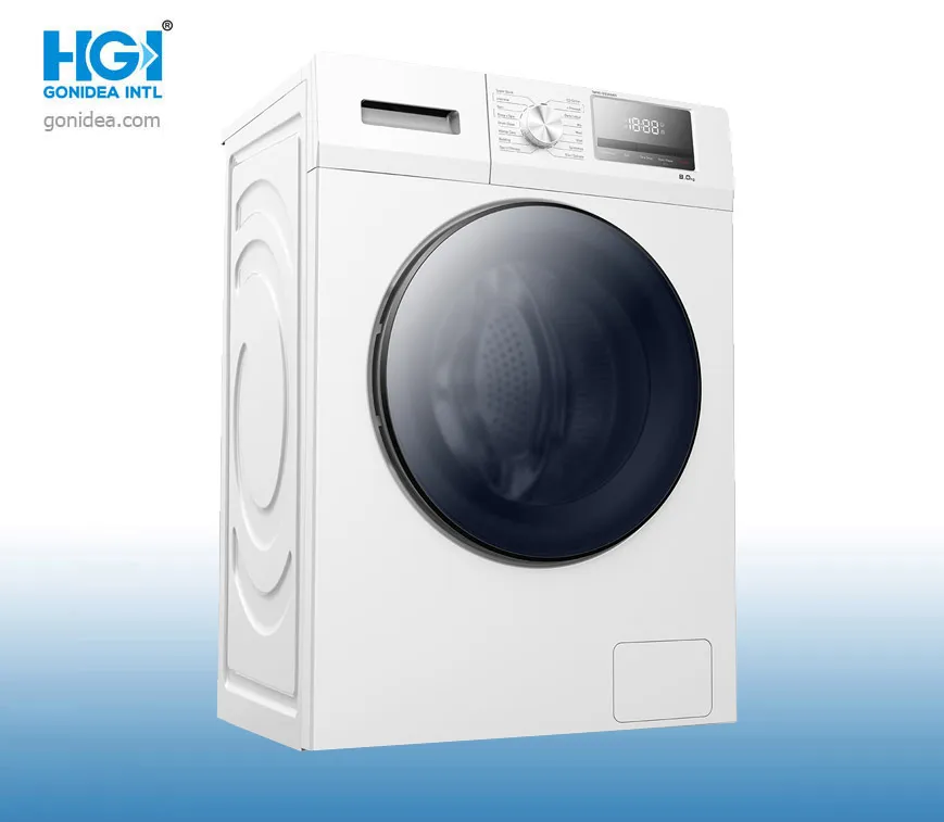 White Single Tub 9kg Capacity Front Loading Cleaning Laundry Washing Machine