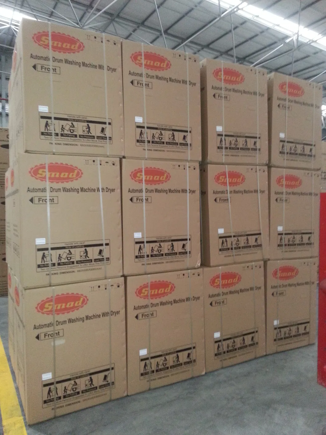 Silver Color LED Display Front Loading Smad Washing Machine