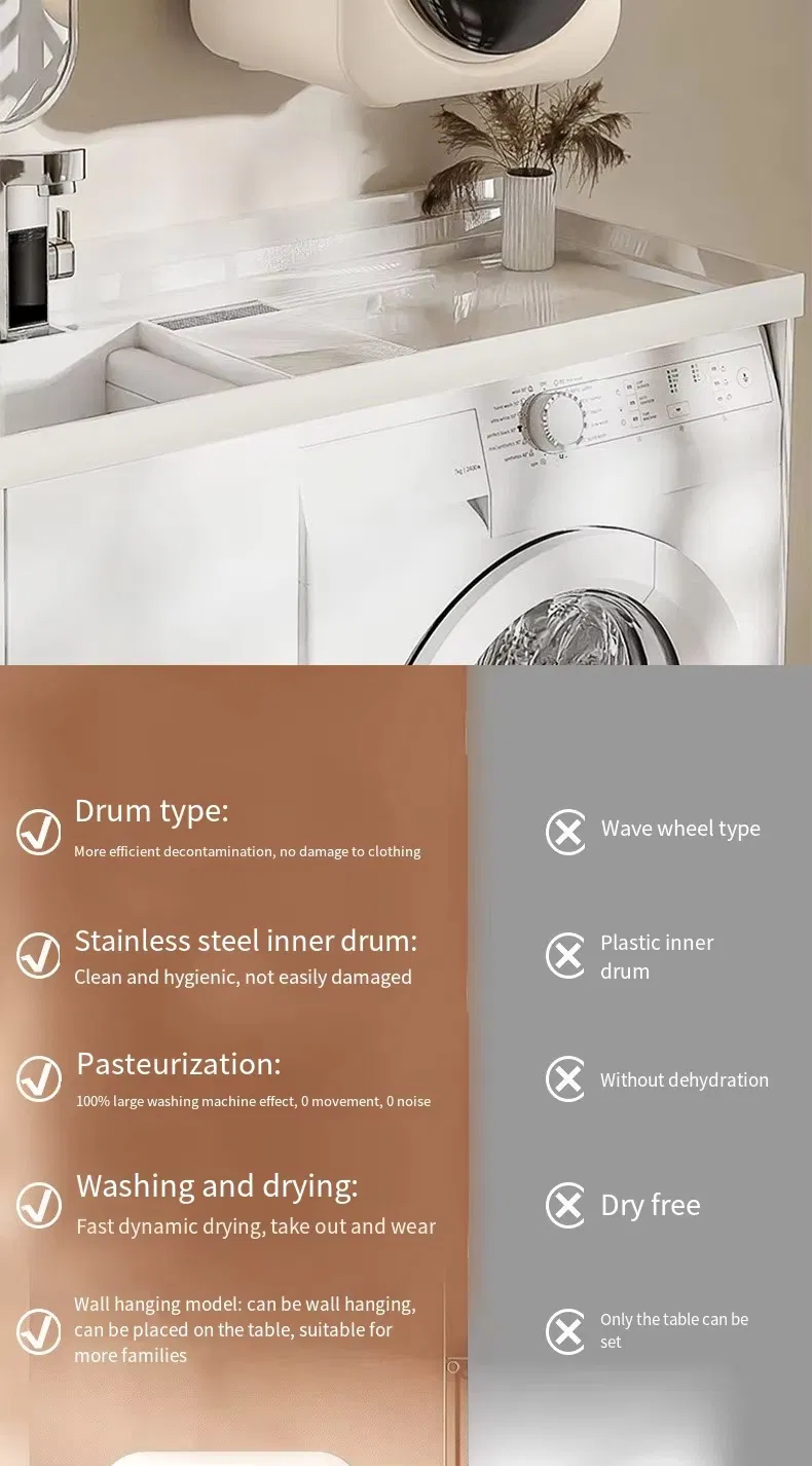 Smart Automatic Cleaning Washer Mini Portable Washing Dryer Machines for Underwear Socks