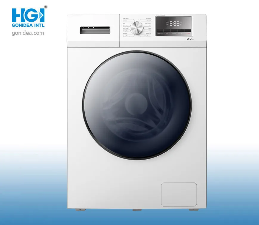 White Single Tub 9kg Capacity Front Loading Cleaning Washing Machine