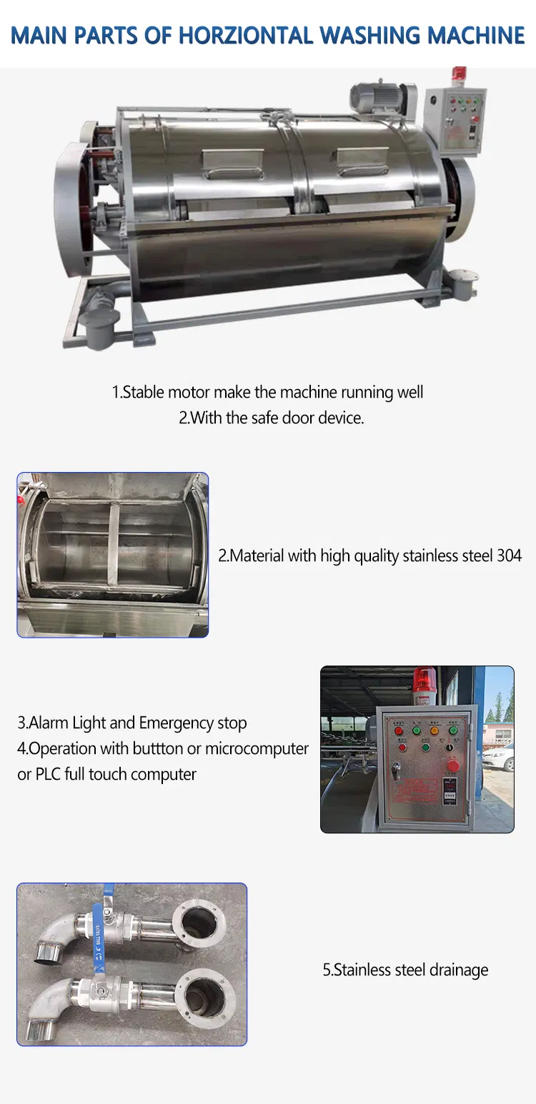 Industrial Front Loading Semi-Auto Belly Washer Machine Price