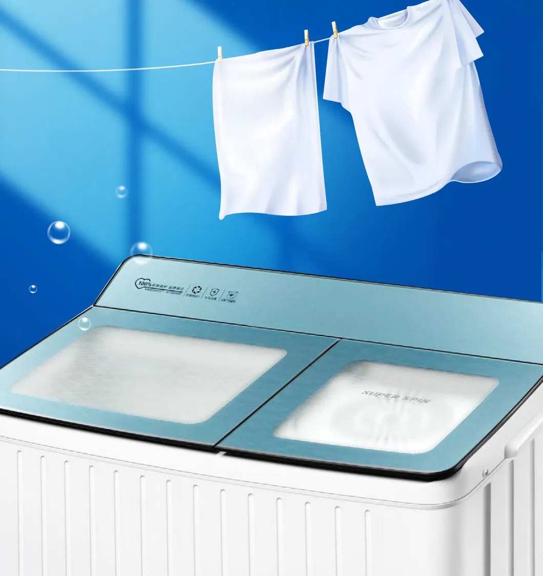 Twin Tub Laundry Cleaning Top Loading Mini Washer Automatic Washing Machine