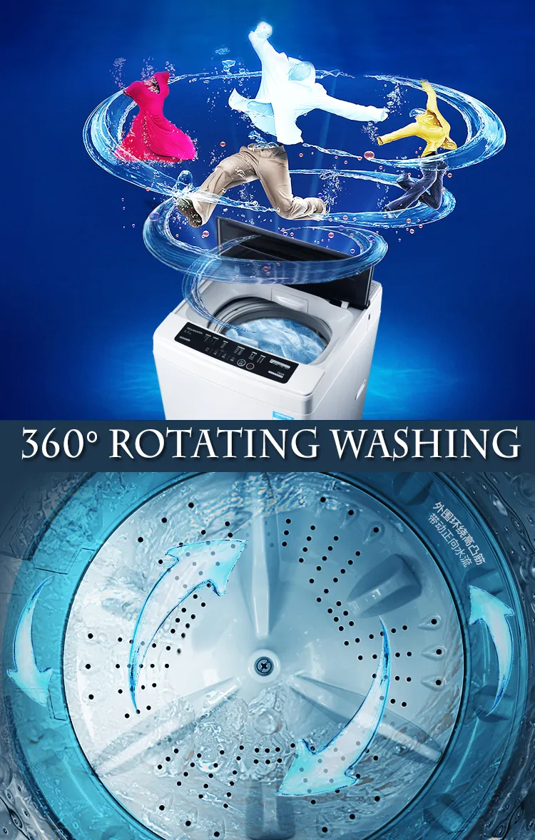 High Quality 8kg Home Laundry Top Loading Washing Machine Made in China