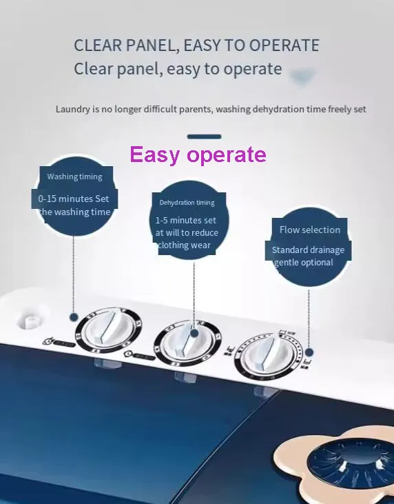 16kg Factory Top-Loading Twin-Tub Washing Machine