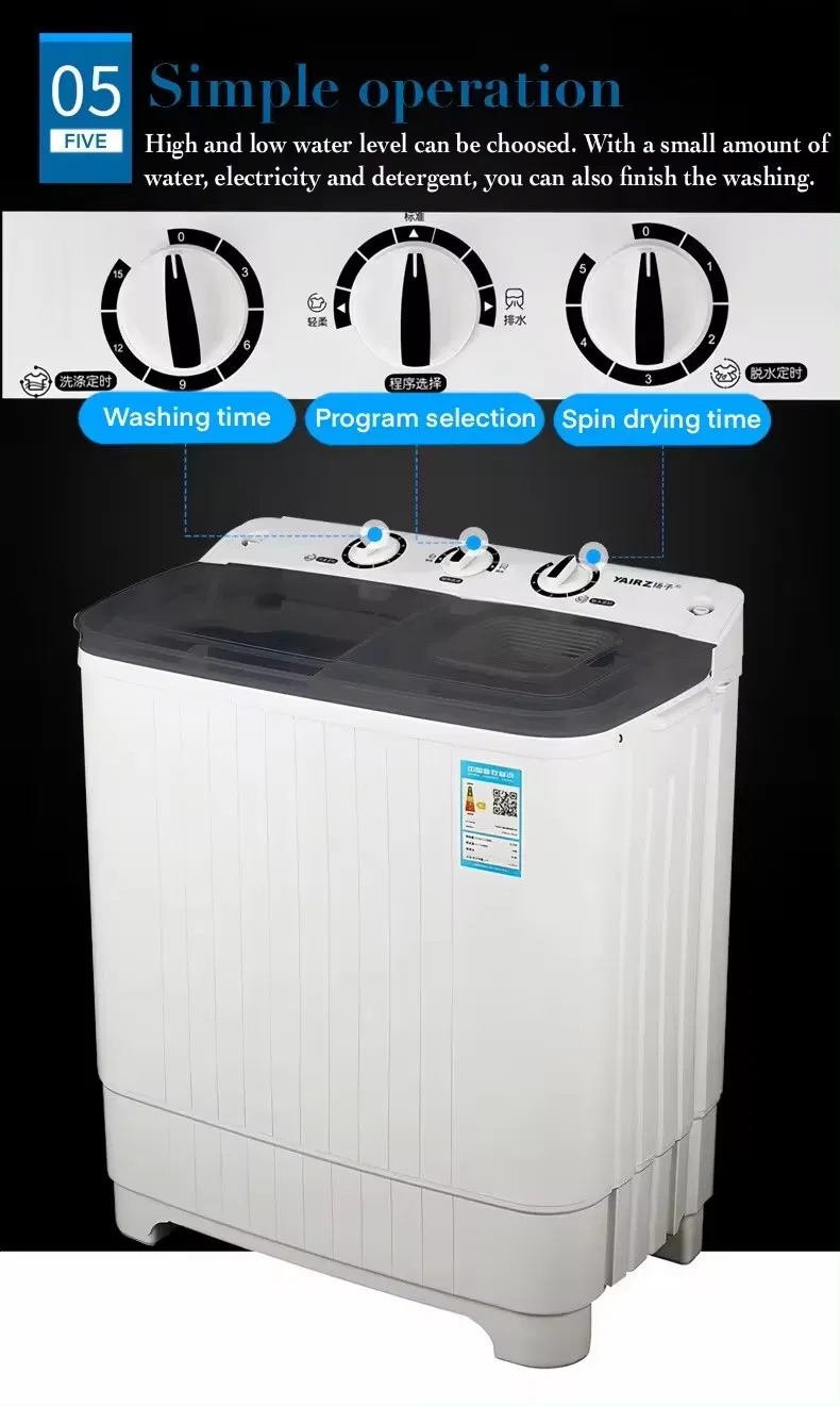 16kg Factory Top-Loading Twin-Tub Washing Machine