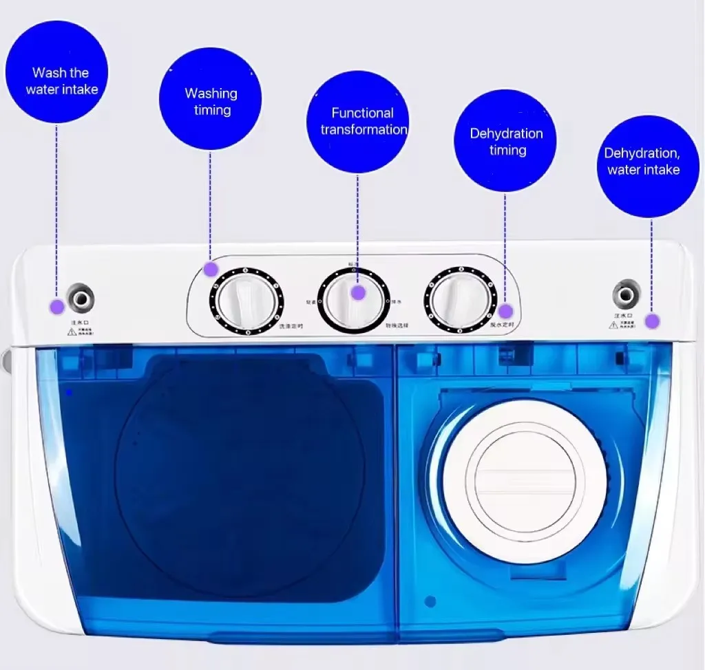 16kg Factory Top-Loading Twin-Tub Washing Machine