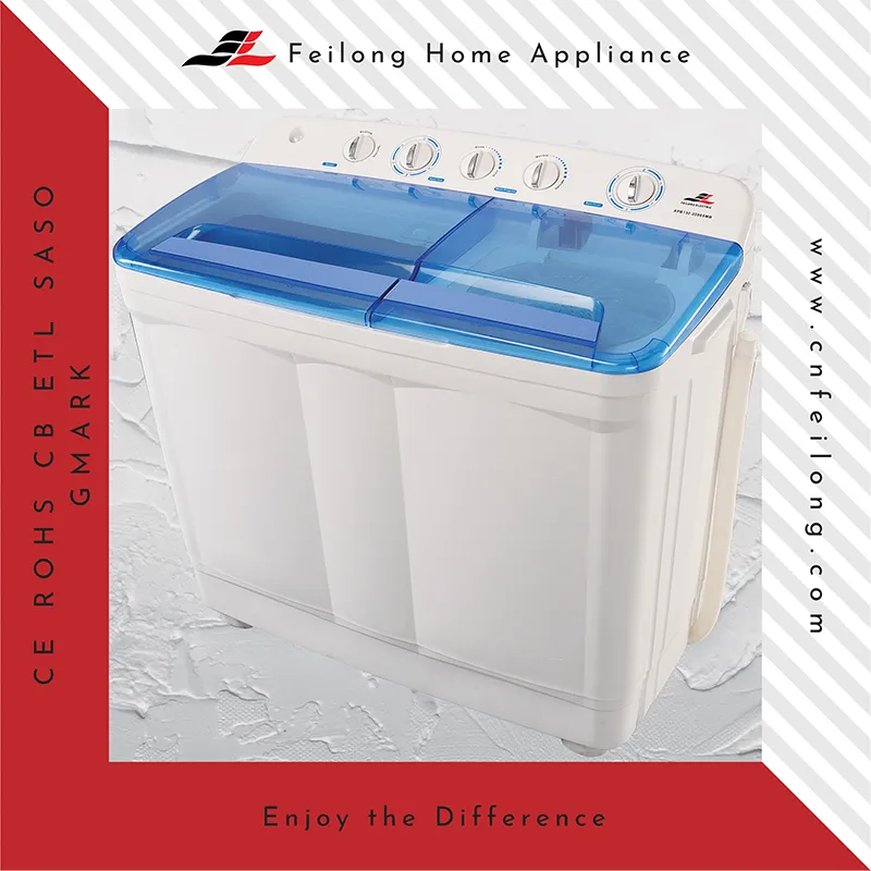 8kg Twin Tub Washing Machine Low Noise OEM Big Capacity Top Loading