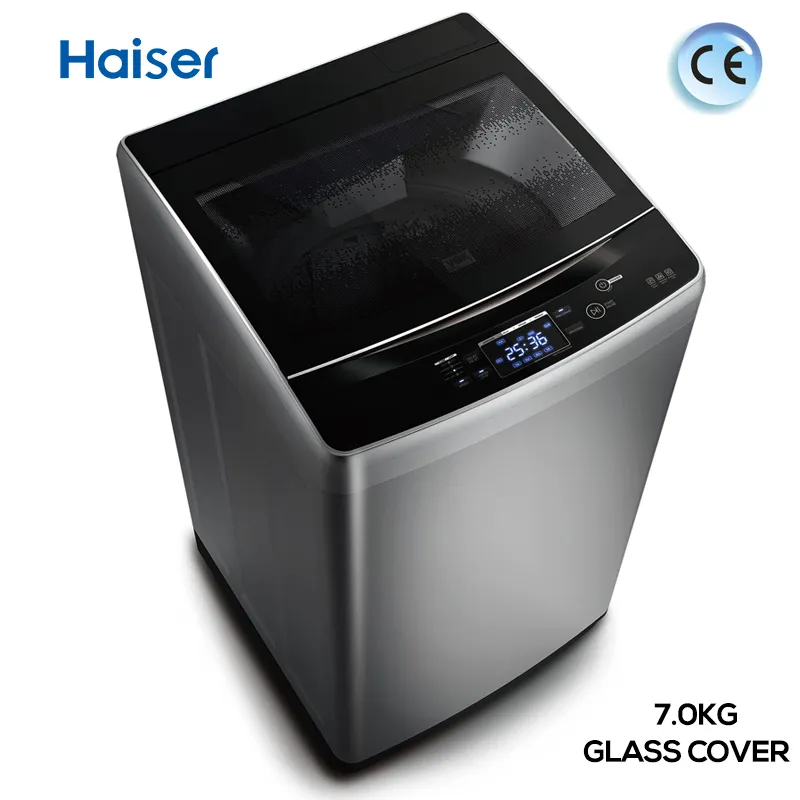 Manufacture Supply Glass Cover 7kg Washer Washing Machine Top Loading