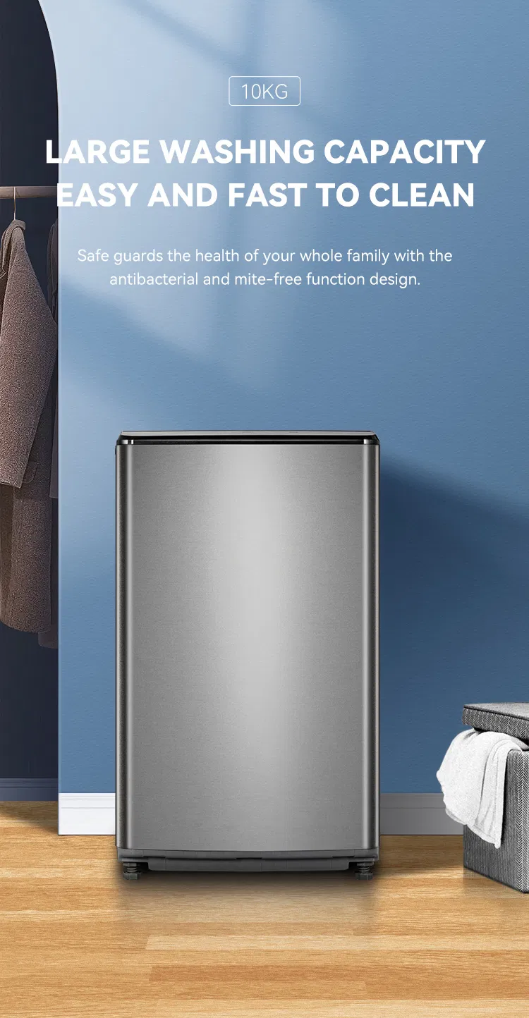 2024 New Model 10kg Glass Door Top Loading Washing Machine