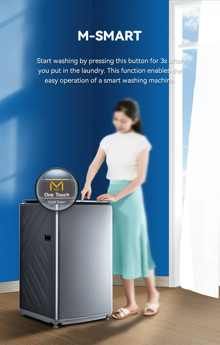 2024 New Model 10kg Glass Door Top Loading Washing Machine