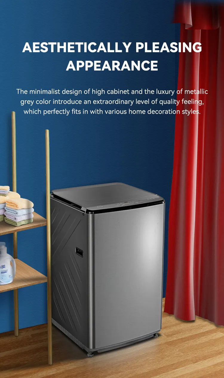 2024 New Model 10kg Glass Door Top Loading Washing Machine