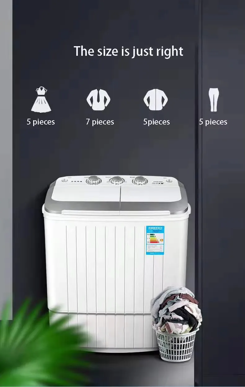 Xqb80-8088-T608 Washing Machine Small Top Loading with Fully Automatic Function
