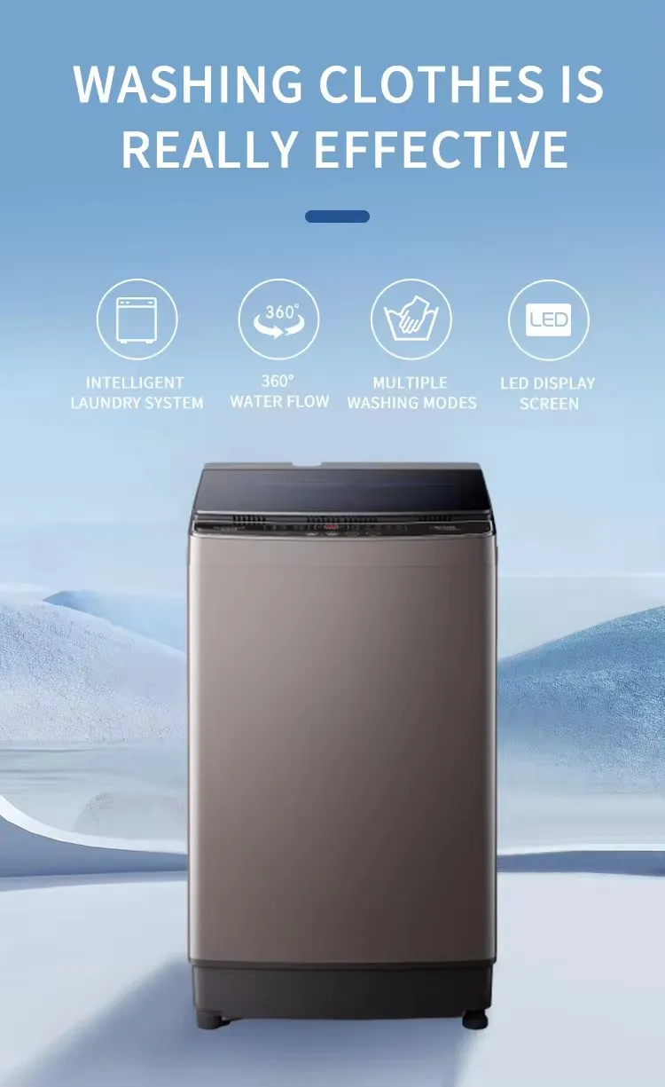 Wave-Wheel Top-Loading Single Cylinder Stainless Steel Laundry Dehydrating Washing Machine