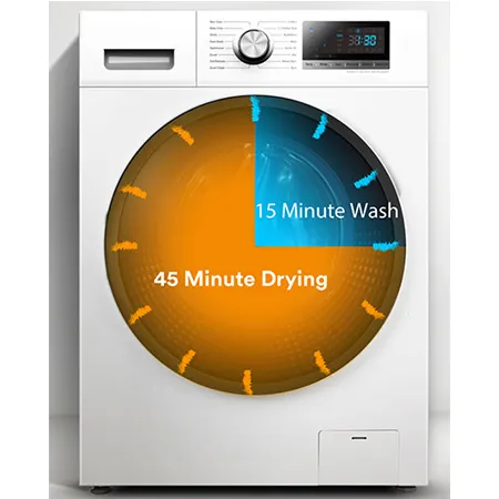 Smeta Inverter Laundry Front Load Washing Machine Combo Washer and Dryer