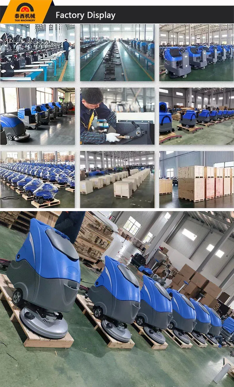 China Manuafacturer 80L Ride on Floor Cleaning Scrubber Dryer with Dual Brush with Factory Price