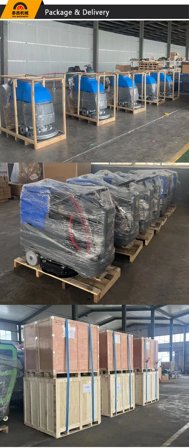 China Manuafacturer 80L Ride on Floor Cleaning Scrubber Dryer with Dual Brush with Factory Price