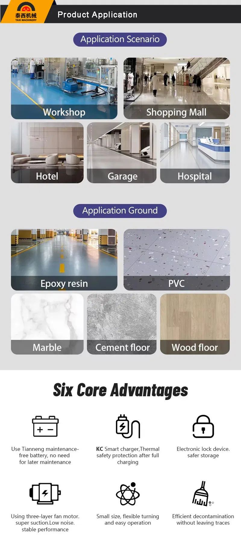 China Manuafacturer 80L Ride on Floor Cleaning Scrubber Dryer with Dual Brush with Factory Price