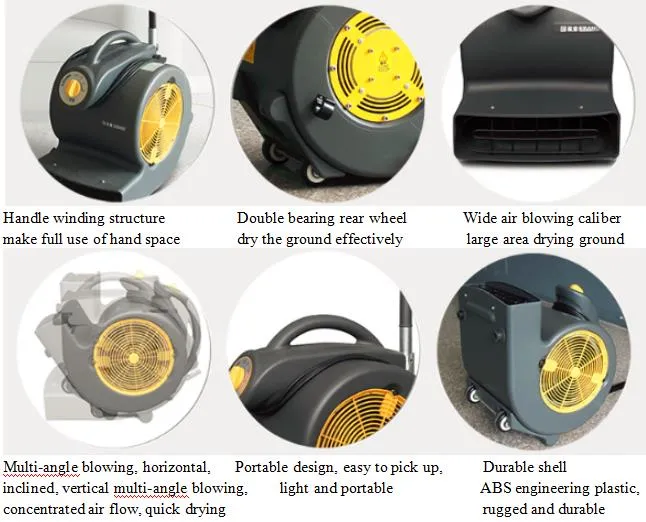 3 Speed Air Carpet Dryer Cleaning Machine for Home Use