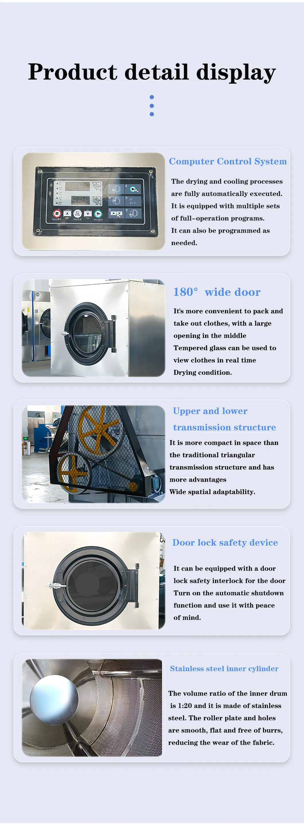 Efficient Energy Dryer with Smooth Stainless Steel for Durable Performance