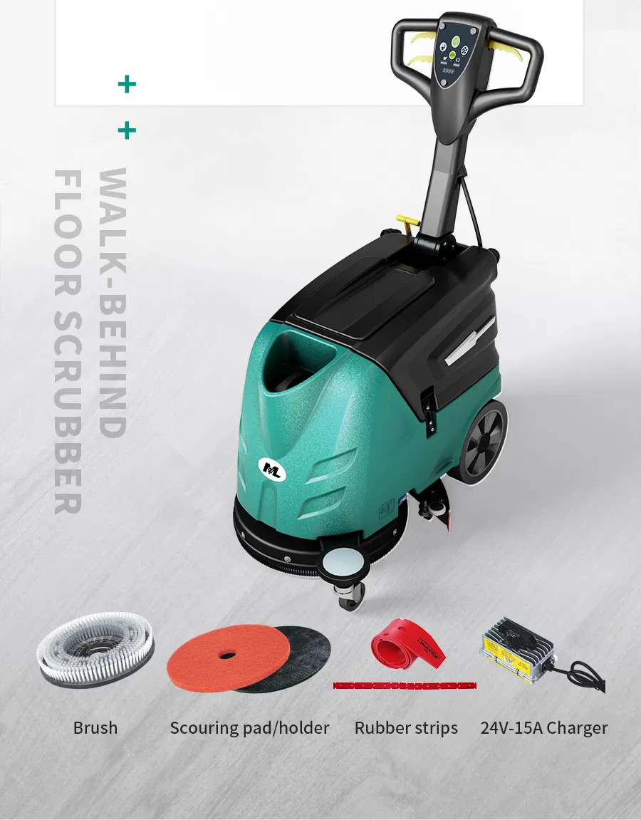 Battery Floor Scrubber Vacuum Cleaning Machine Hotel Office and Home