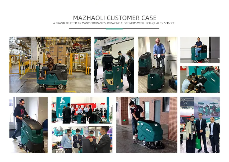 Battery Floor Scrubber Vacuum Cleaning Machine Hotel Office and Home