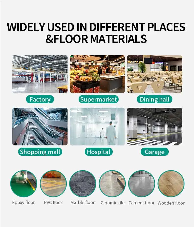 Battery Floor Scrubber Vacuum Cleaning Machine Hotel Office and Home