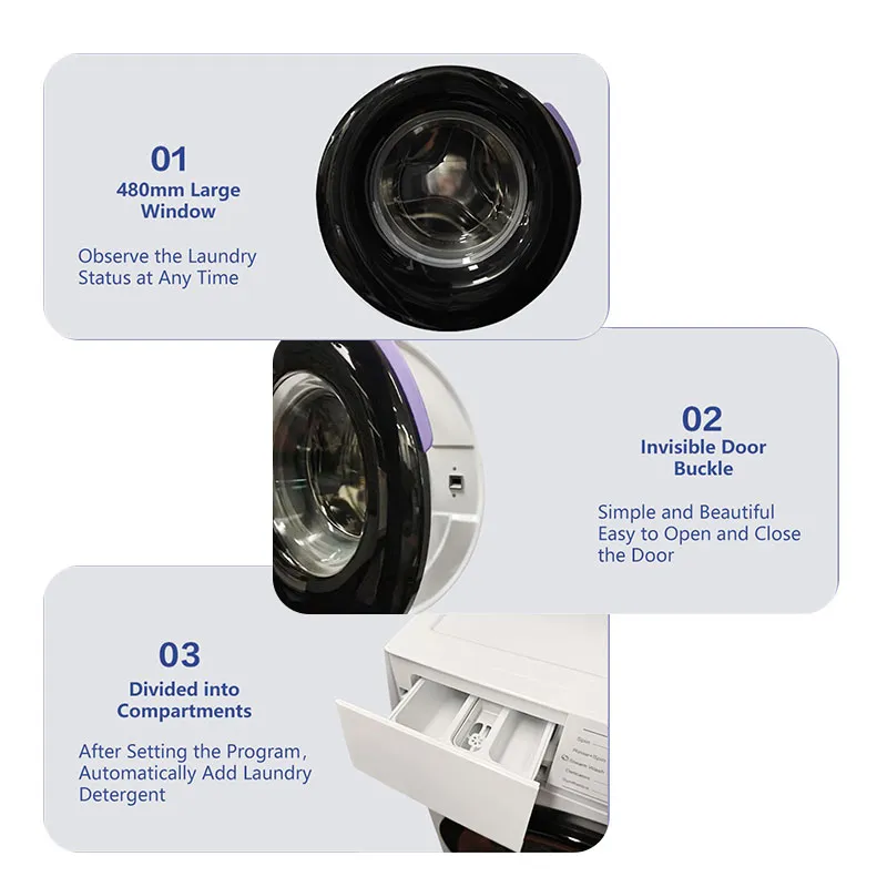 Washing Machine Front-Load Washers High Quality Home Laundry Automatic Washing