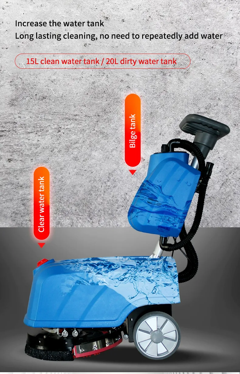 New 2025 High Pressure Electric Industrial Hand Push Floor Cleaner Dryer Garden Machines in Malta Floor Scrubber