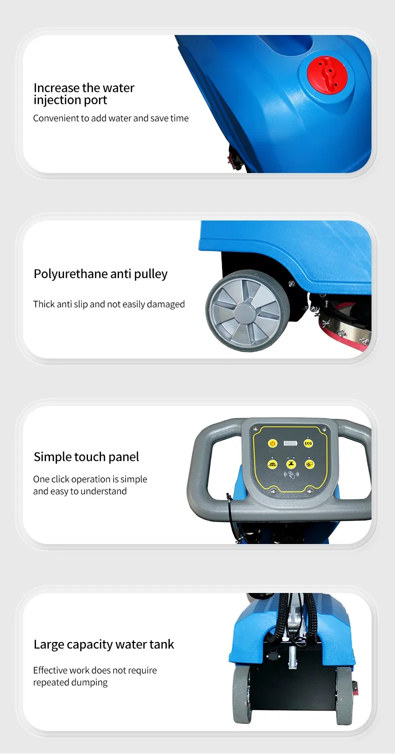 New 2025 High Pressure Electric Industrial Hand Push Floor Cleaner Dryer Garden Machines in Malta Floor Scrubber