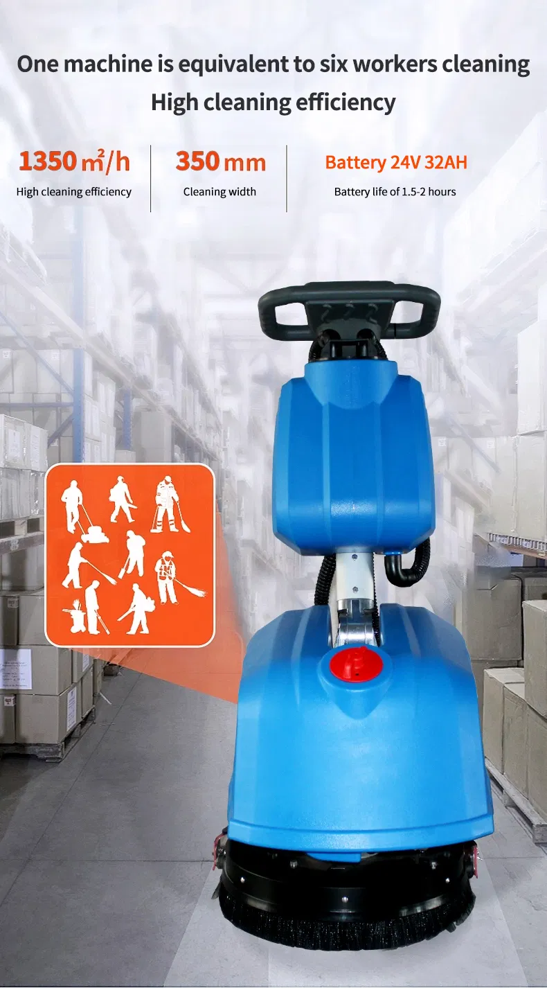 Auto Floor Sweeper Vacuum Cleaner Folding Machine Washer Floor Dryer Scrubber