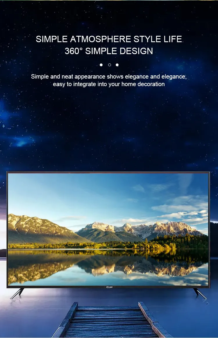 China TV Manufacturer Custom 24 32 43 55 65 70 75 85 100 Inch Flat Screen LCD LED TV Smart Android TV Television