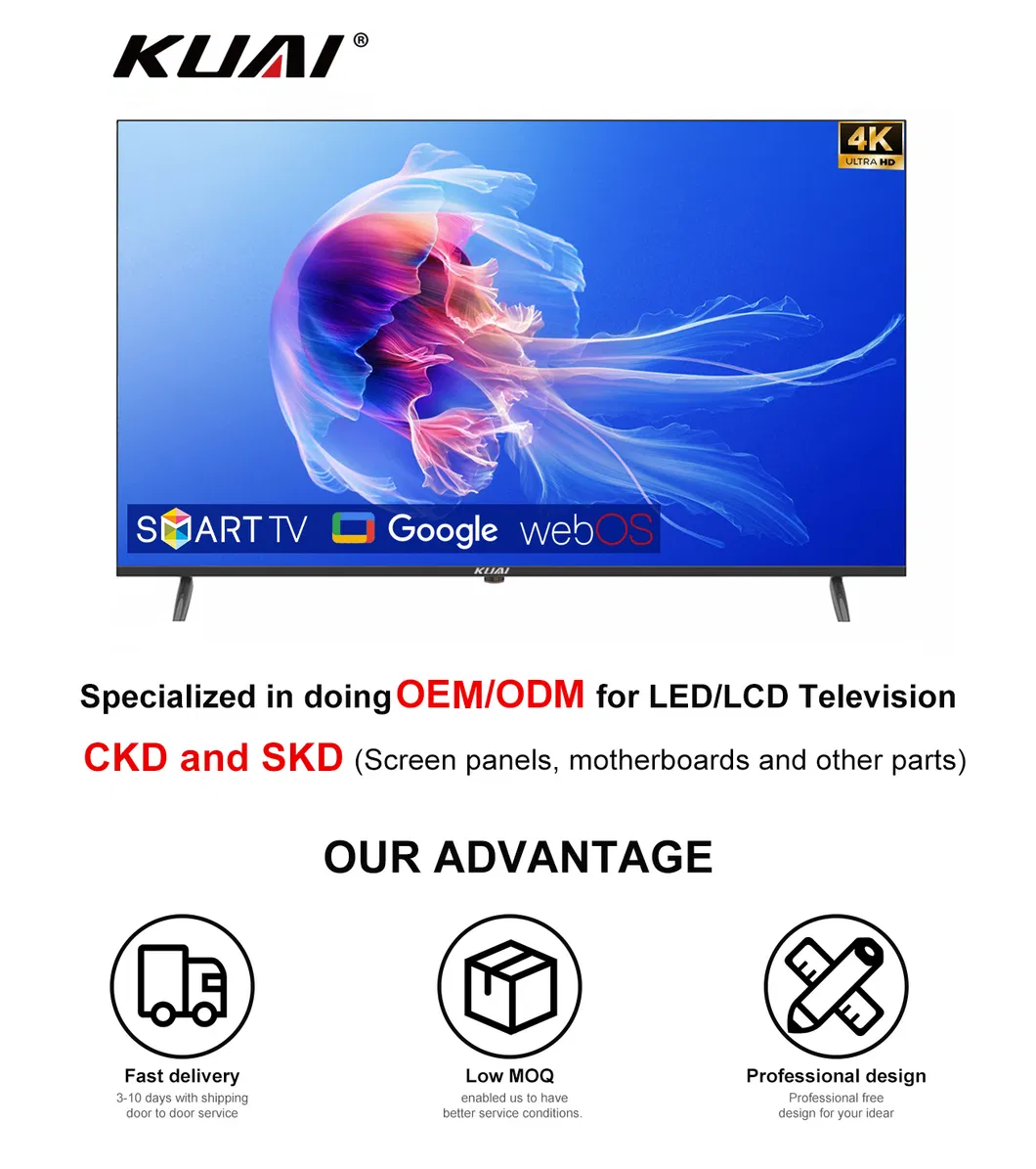 Smart TV WiFi with Android System Multifunction OLED Monitor Display 55 Inch 4K LED TV Television