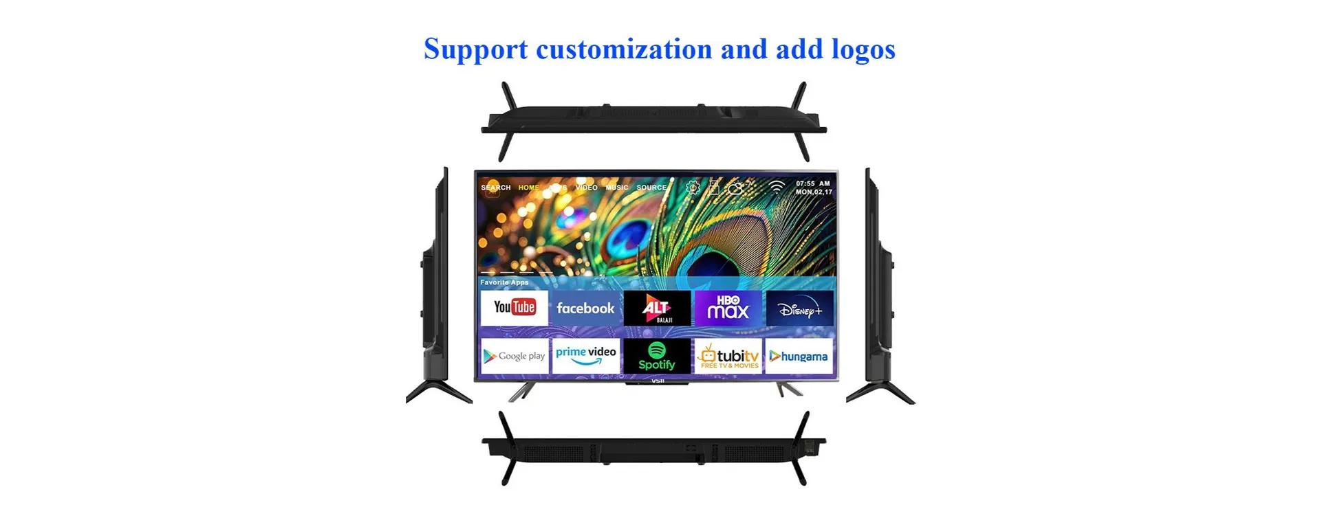 Ultra HD 120 Inch Customized LED Backlit Smart TV