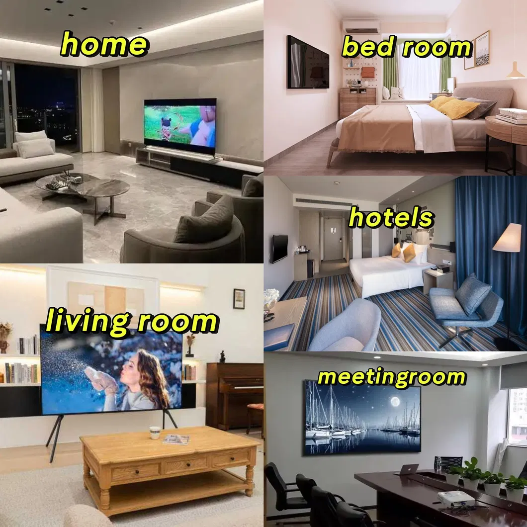 2025 New Large Panel Xxx Vidio LED Smart TV Android FHD 4K Customized DVB T2 S2 Digital Satellite Television