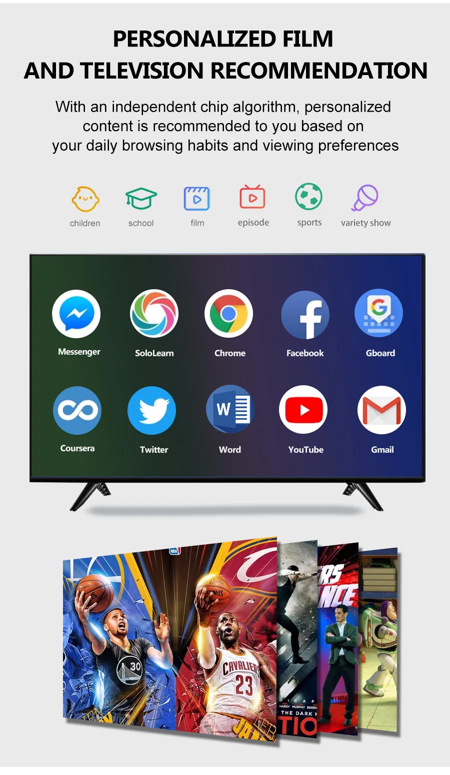 New 24"32"43"50" 4K UHD LCD LED TV with Digital System