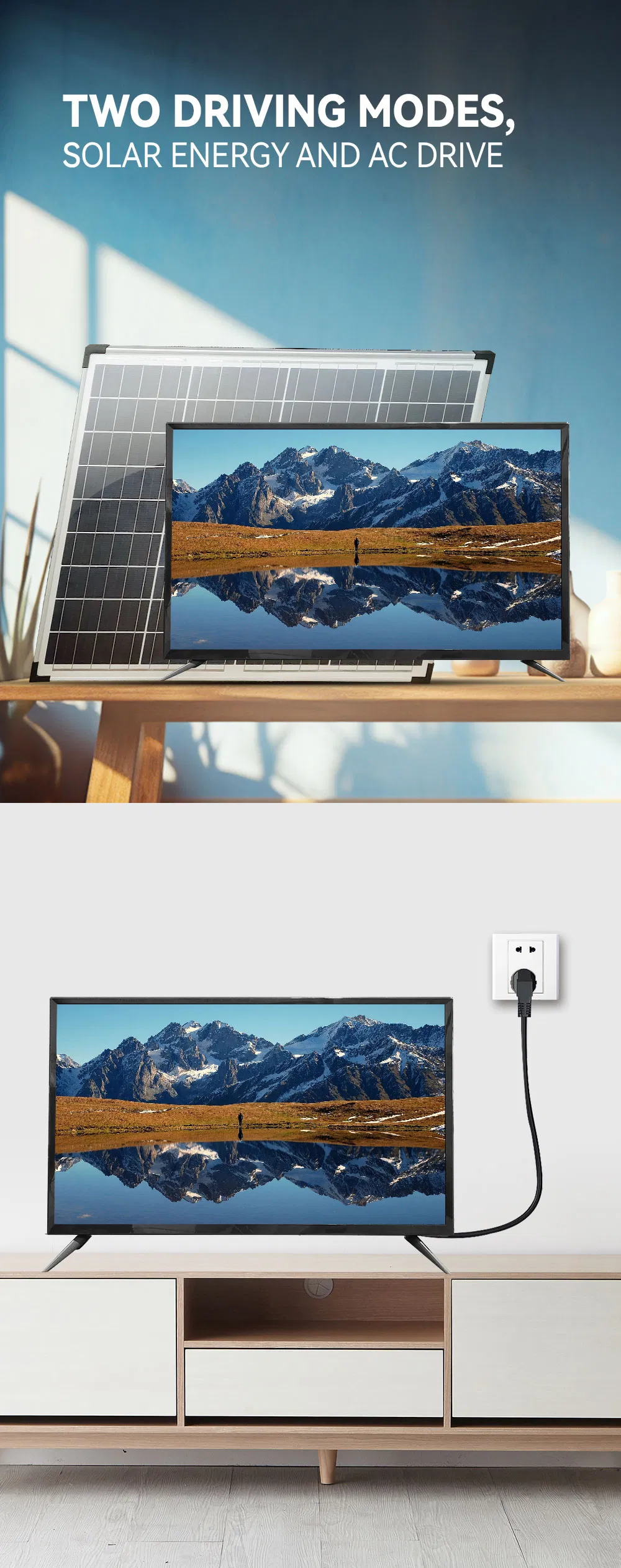 Solar 32 Inch LED Television Parts LCD Smart TV