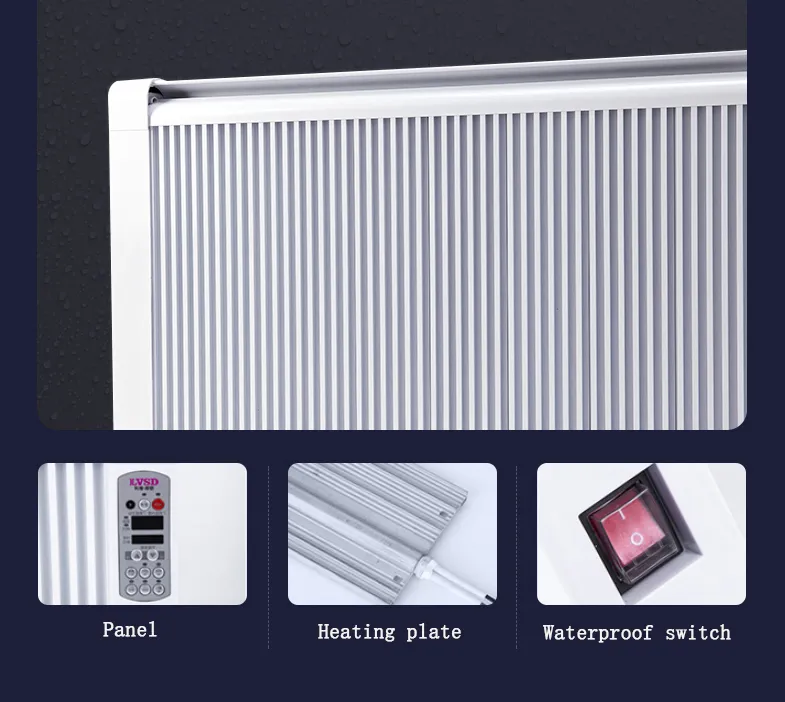 Customizable Infrared Wall Heating Panel Thermostat Controlled Heating Panel Heater Portable Energy Save Electric Heater