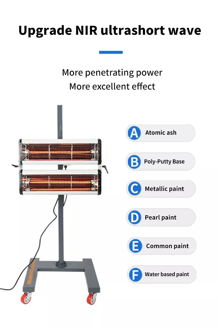 Electric Panel Infrared Heater Tower Heater 1800W Patio Space Heater Thermostat Heating Infrared Heater for Indoor Outdoor Heating