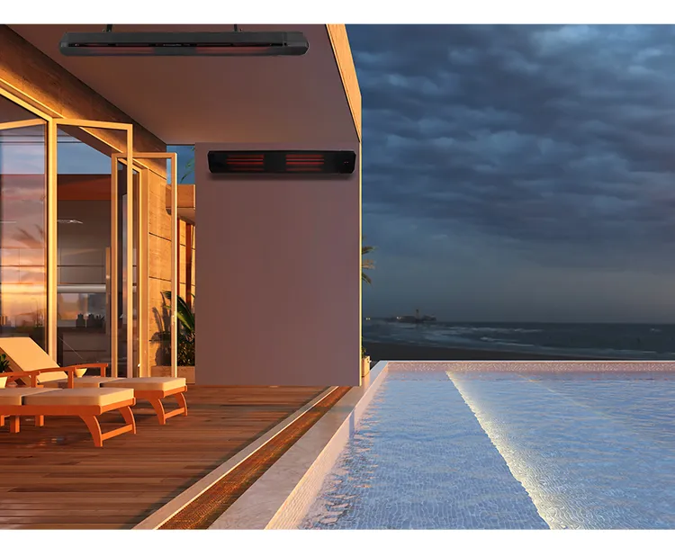 Jhheatsup Home Wall Room Glass Infrared Electric 2200W Panel Heater Tuya APP Smart Heater