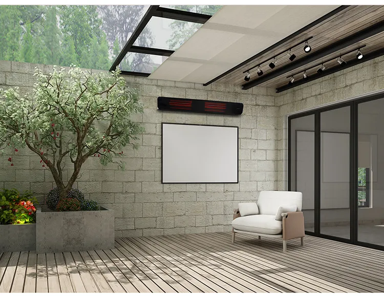 Jhheatsup Home Wall Room Glass Infrared Electric 2200W Panel Heater Tuya APP Smart Heater