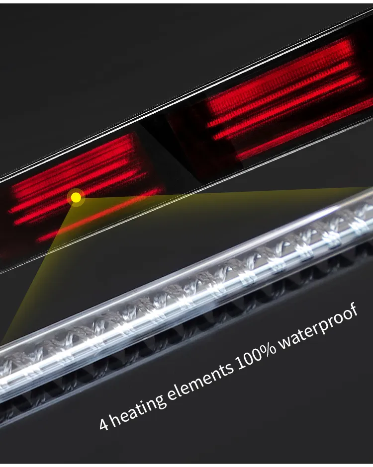 Jhheatsup Home Wall Room Glass Infrared Electric 2200W Panel Heater Tuya APP Smart Heater