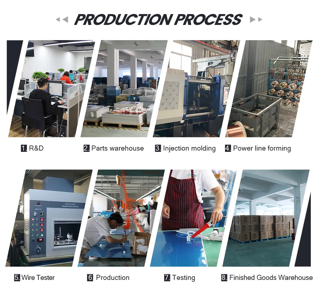 White Frameless Thermostat Electric Panel Carbon Crystal Infrared Heater