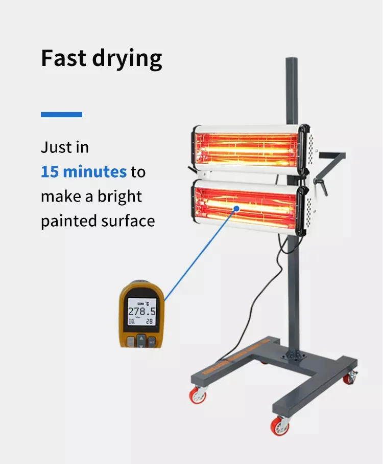 Infrared Patio Space Heater Tower Heater 1800W Indoor Outdoor Electric Panel Thermostat Heating Infrared Heater for Indoor Heating