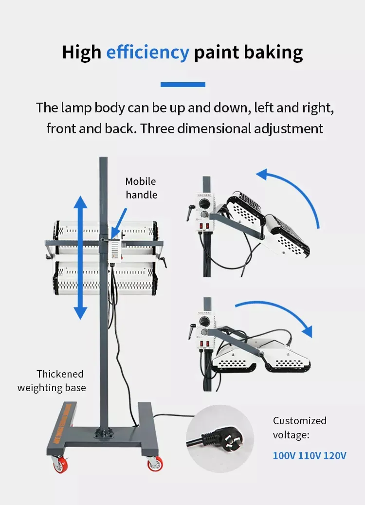 Infrared Patio Space Heater Tower Heater 1800W Indoor Outdoor Electric Panel Thermostat Heating Infrared Heater for Indoor Heating